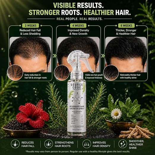 Rosemary Hair Spray (200ml) – For Hair Growth, Stronger, Thicker & Shinier Hair
