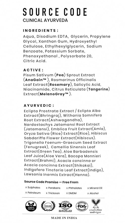 Advanced Anti-Grey Hair Serum (30ml) – MelanoGray™, AnaGain™, Hibiscus | Reduces Grey Hair, Fast Absorbing & Non-Sticky Formula