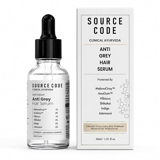 Advanced Anti-Grey Hair Serum (30ml) – MelanoGray™, AnaGain™, Hibiscus | Reduces Grey Hair, Fast Absorbing & Non-Sticky Formula